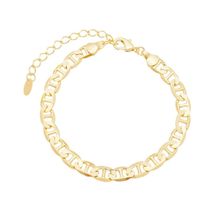 Pulseira Folheada a Ouro 18k Elos Louise