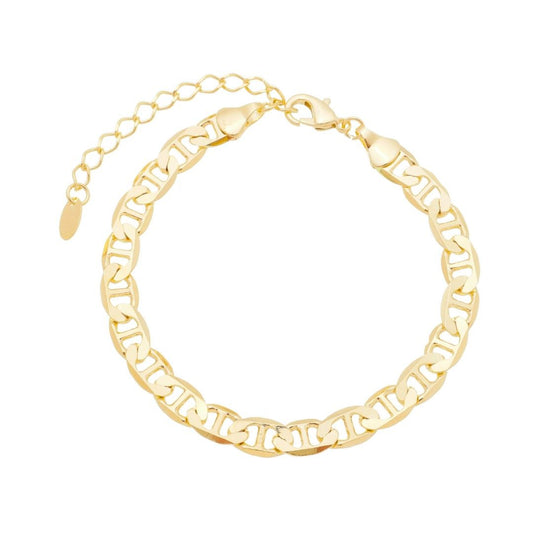 Pulseira Folheada a Ouro 18k Elos Louise