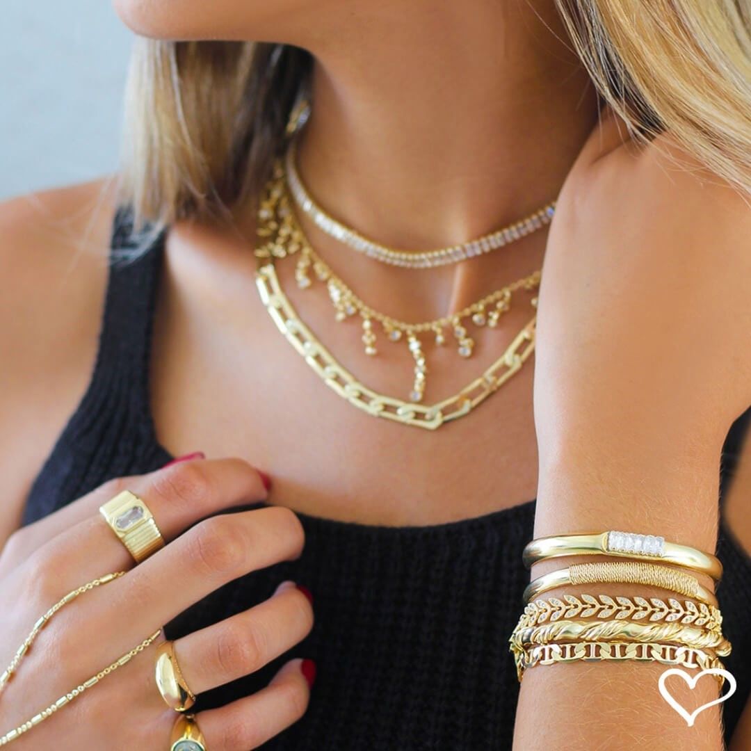Pulseira Folheada a Ouro 18k Elos Louise