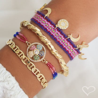 Pulseira Folheada a Ouro 18k Elos Louise