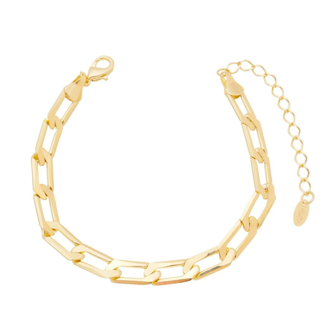 Pulseira Folheada a Ouro 18k Elos Natália