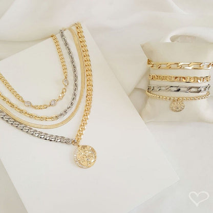 Pulseira Folheada a Ouro 18k Elos Natália