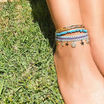 Tornozeleira Piuka Natália Elos Folheado a Ouro 18k