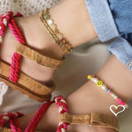 Tornozeleira Piuka Nina Smile Folheada a Ouro 18k