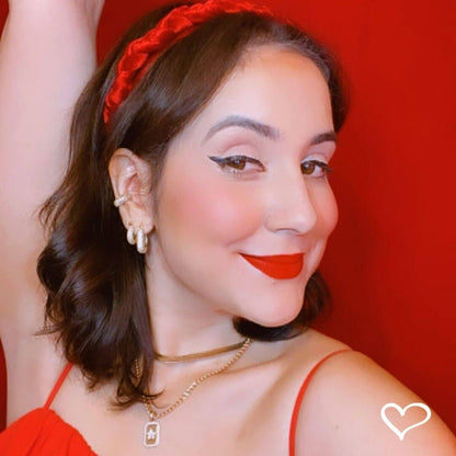 Brinco de Argola Cravejada Katy Zircônias Folheado a Ouro 18k