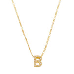 Colar com Letra  Inicial Folheado a Ouro 18k