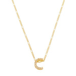 Colar com Letra  Inicial Folheado a Ouro 18k