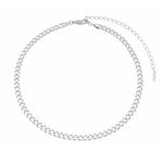Choker Piuka Frida Elos Groumet Folheado em Ródio Branco