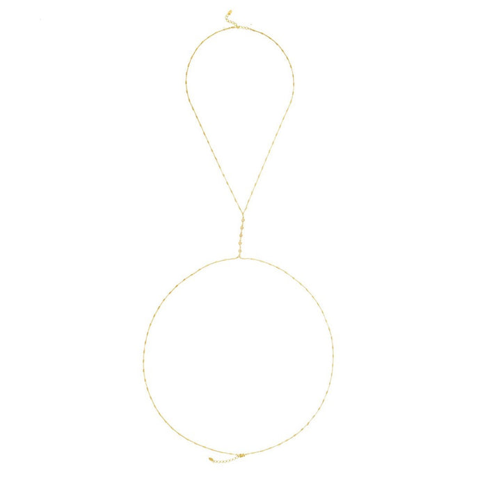 Body Chain Piuka Rachel Zircônias Folheada a Ouro 18k