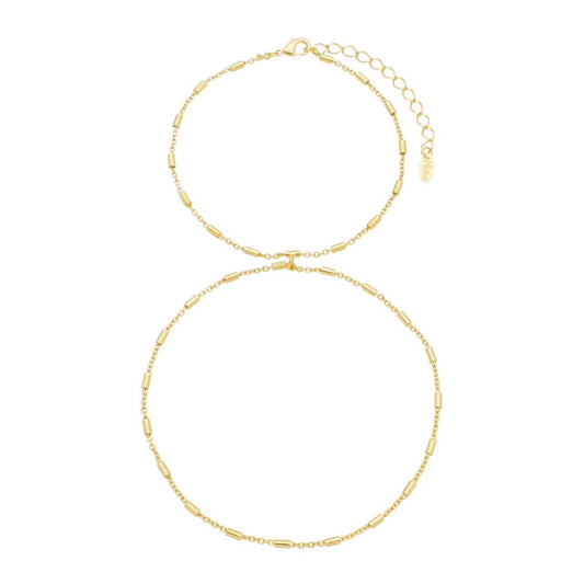 Pulseira de Mão Maya Palitos Folheada a Ouro 18k
