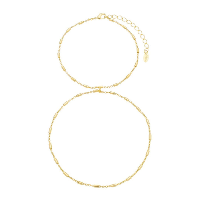 Pulseira de Mão Maya Palitos Folheada a Ouro 18k