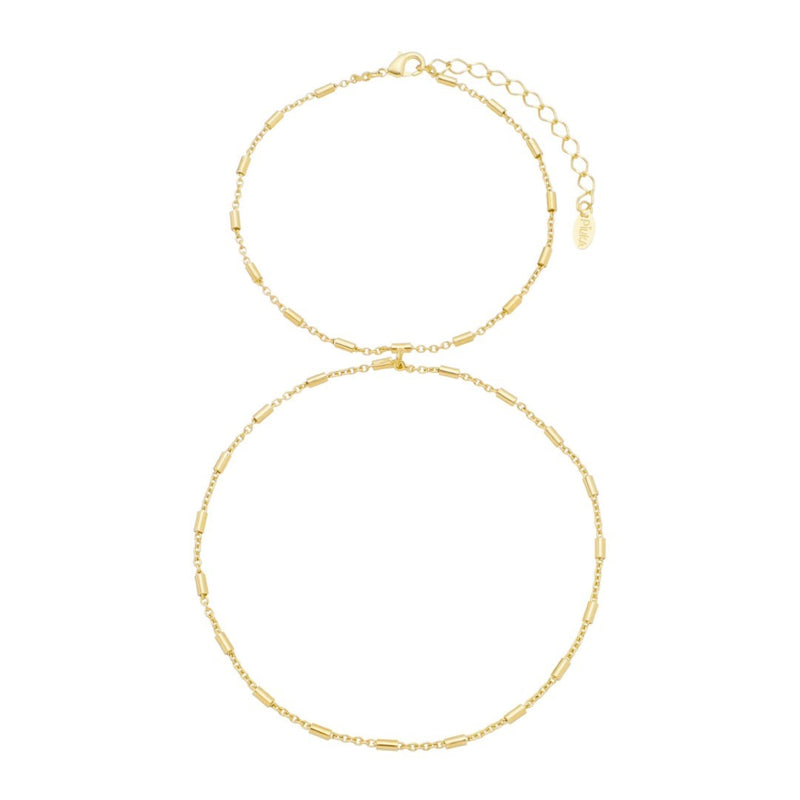 Pulseira de Mão Maya Palitos Folheada a Ouro 18k