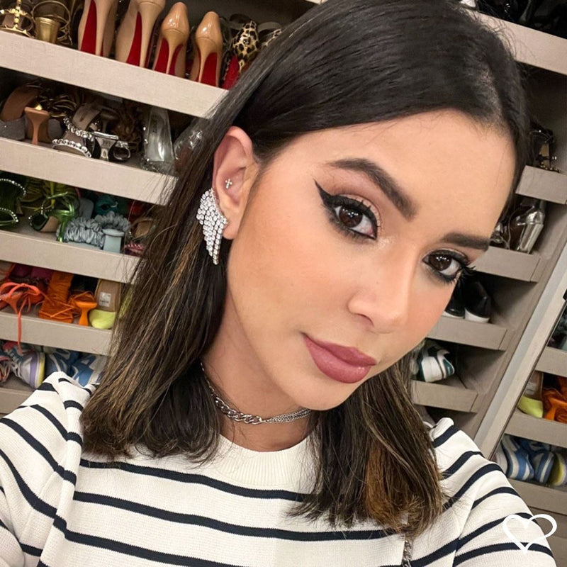 Choker Piuka Billy Elos Grumet Folheado em Ródio Branco