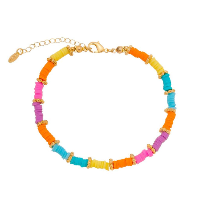 Tornozeleira Piuka Rayssa Fimos Multicoloridos