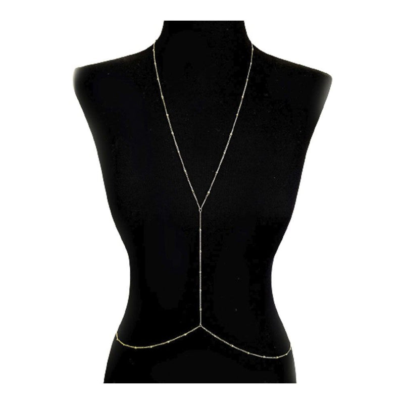 Body Chain Piuka Dua Bolinhas Folheado a Ouro 18k