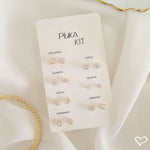 Kit 7 Brincos Semaninha Aninha Zircônias Folheado a Ouro 18k