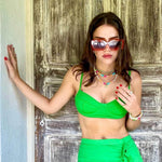 Belly Chain Piuka Lika Zircônias Folheado a Ouro 18k