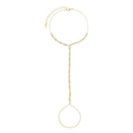 Pulseira de Mão Mayte Zircônias Folheada a Ouro 18k