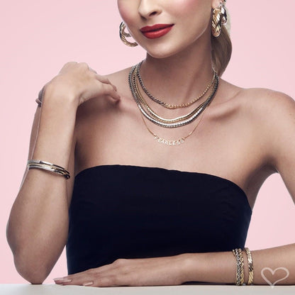 Pulseira Folheada a Ouro 18k Cordão Baiano Priscila