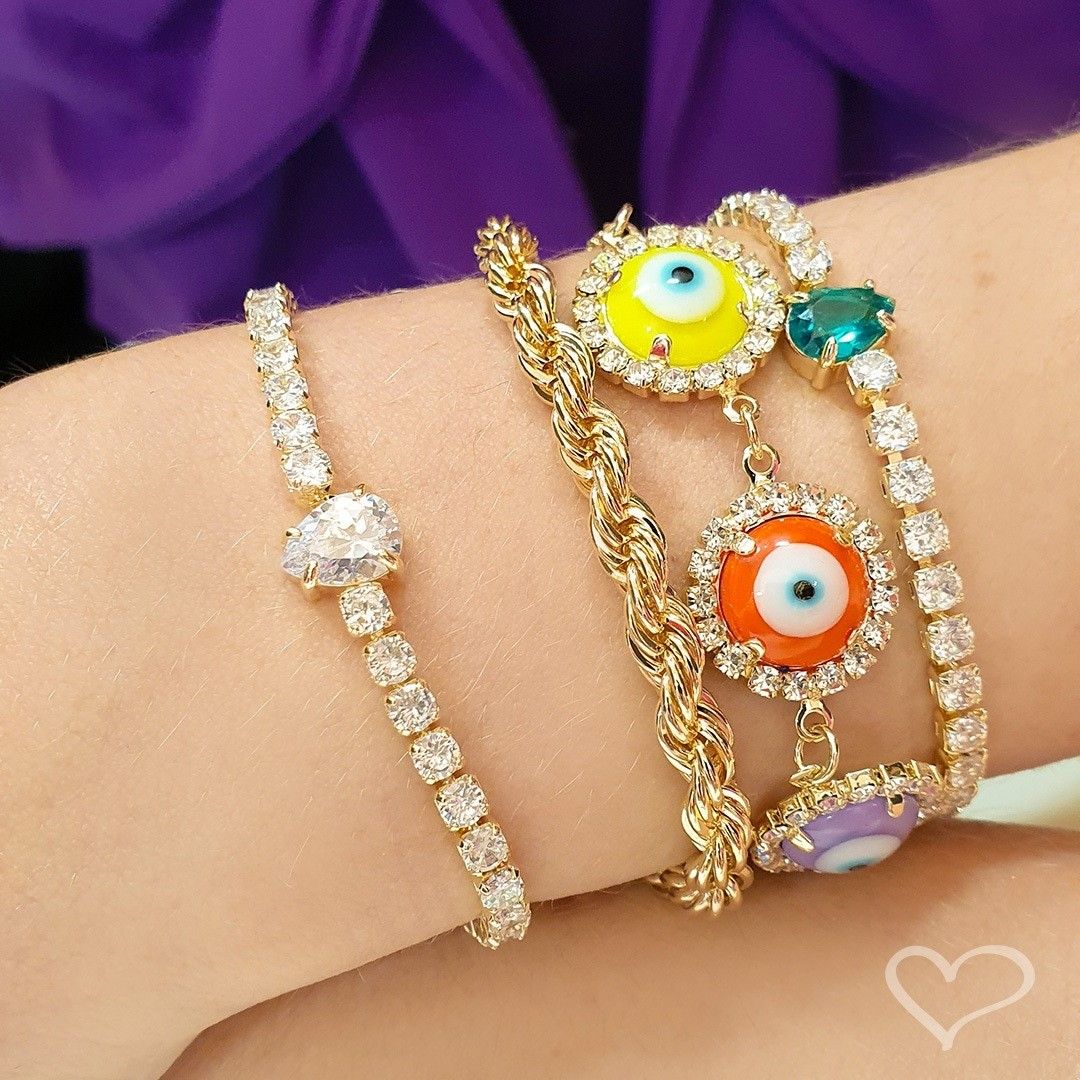 Pulseira Folheada a Ouro 18k Cordão Baiano Priscila