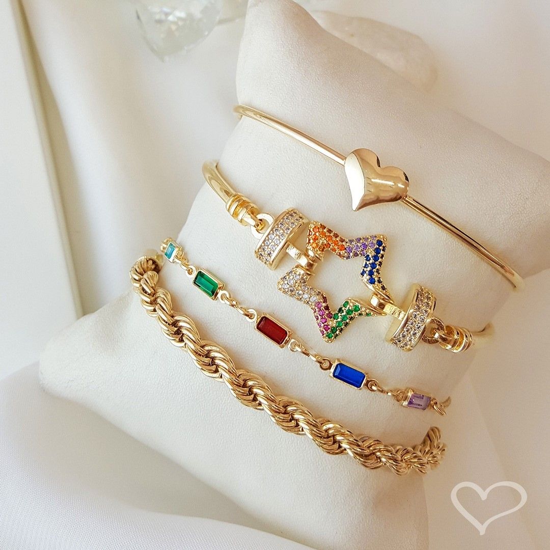 Pulseira Folheada a Ouro 18k Cordão Baiano Priscila