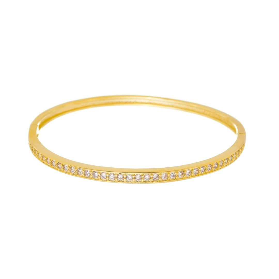 Bracelete Piuka Ariela Zircônias Folheado a Ouro 18k
