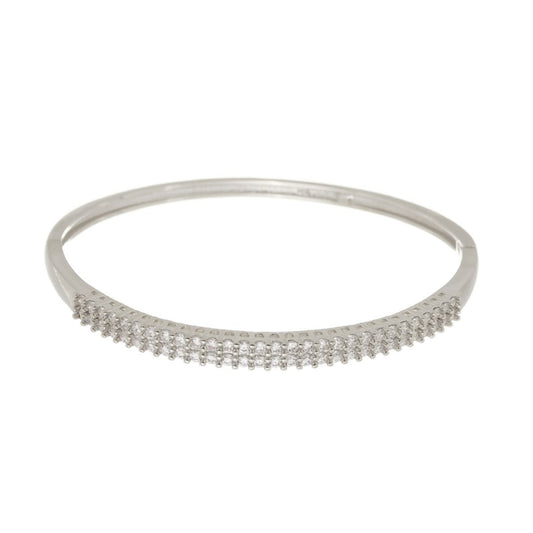 Bracelete Piuka Graziela Zircônias Folheado em Ródio Branco