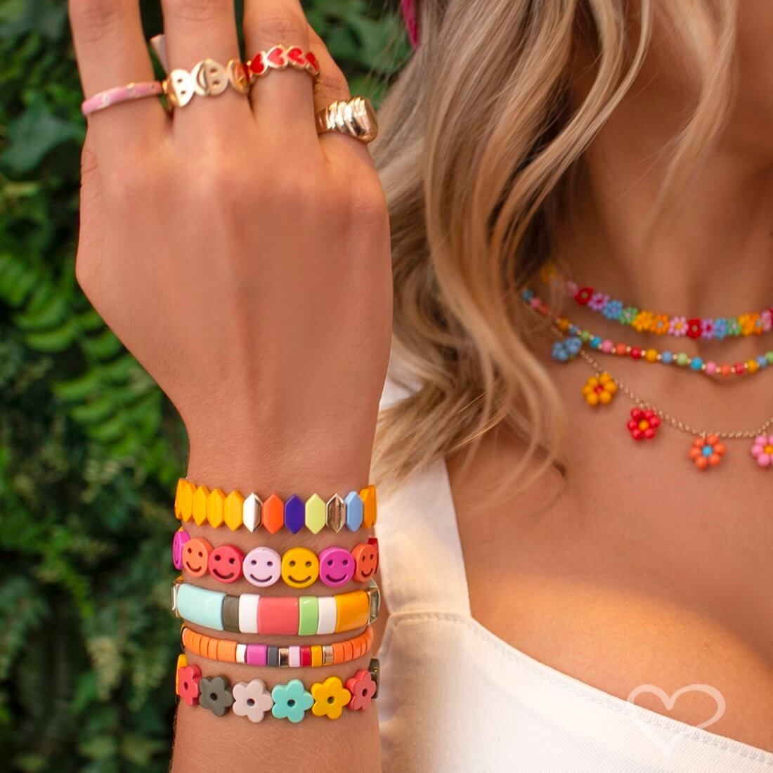 Anel Anny Coração Resina Vermelho Folheado a Ouro 18k Piuka