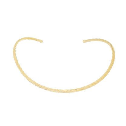 Choker  Metal Torcido Folheada a Ouro 18k Liza