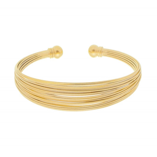 Bracelete Folheado a Ouro 18k Ana Laura Fios de Metal