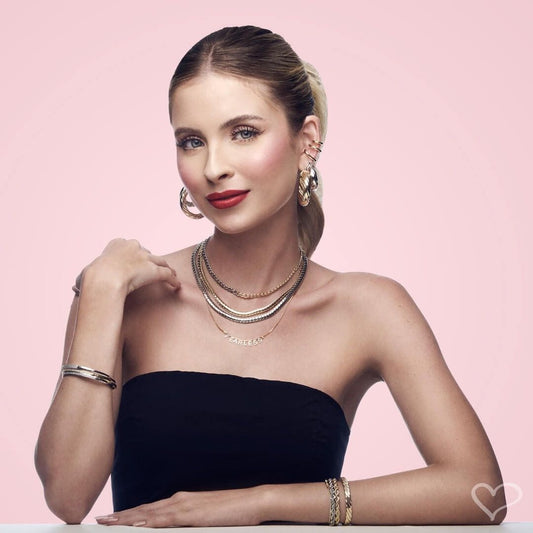 Choker Elos Groumet Folheada a Ouro 18k e Folheada em Ródio Branco Frida