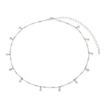 Choker Piuka Anne Zircônias Folheada em Ródio Branco
