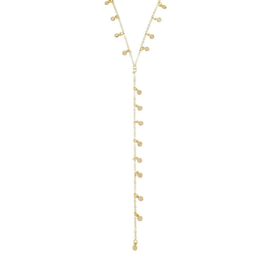 Colar Piuka Gravatinha Greta Zircônias Folheado a Ouro 18k