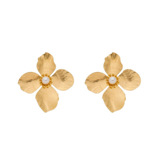 Brinco de Flor Jasmine Dourado
