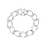 Pulseira Izza Elos Folheada em Ródio Branco Piuka