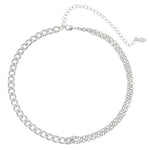 Choker Piuka Dakota Elos Português Folheado em Ródio Branco