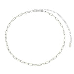 Choker Miley Folheada em Ródio Branco