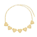 Colar de Coração Marina Folheado a Ouro 18k