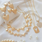 Colar de Coração Marina Folheado a Ouro 18k