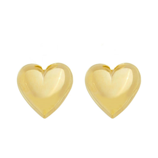 Brinco de Coração Luisa G Folheado a Ouro 18k