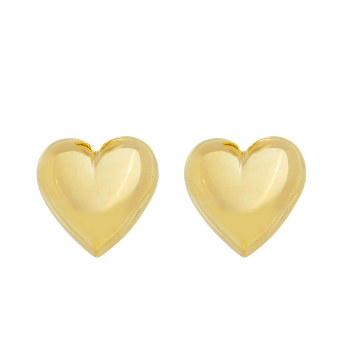 Brinco de Coração Luisa G Folheado a Ouro 18k