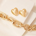 Brinco de Coração Luisa G Folheado a Ouro 18k