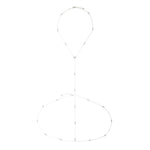 Body Chain Sienna Zircônias Folheado em Ródio Branco