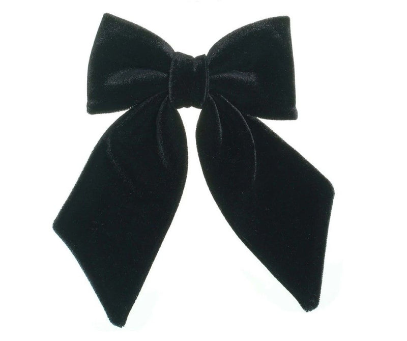 Laço de Cabelo Nat Veludo Alemão Preto