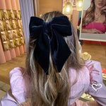 Laço de Cabelo Nat Veludo Alemão Preto