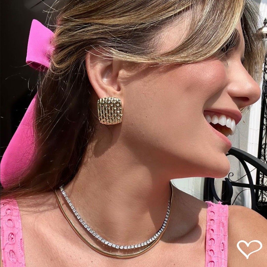 Laço de Cabelo Nat Crepe Rosa