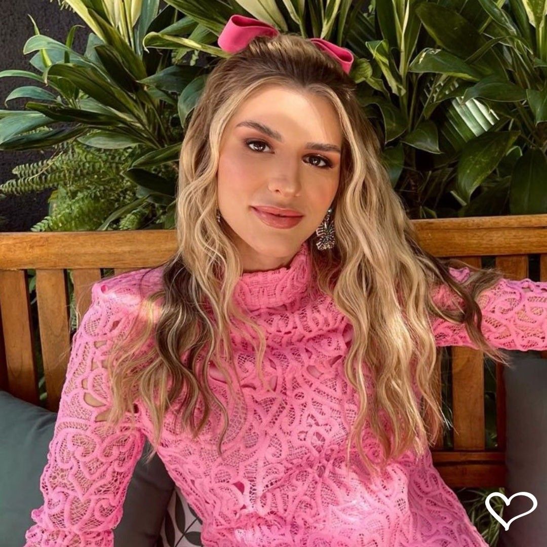 Laço de Cabelo Nat Crepe Rosa