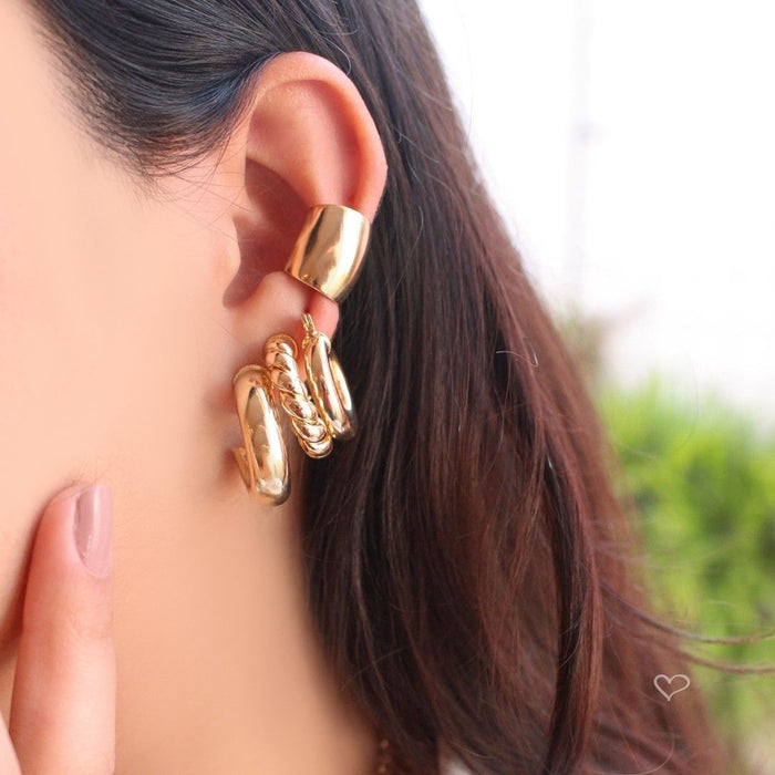 Piercing de Encaixe Wendy Folheado a Ouro 18k