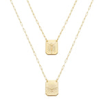 Escapulário Jesus Cristo e Espirito Santo Folheado a Ouro 18k