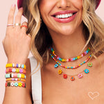 Pulseira Kiki Losangos Metal Amarela